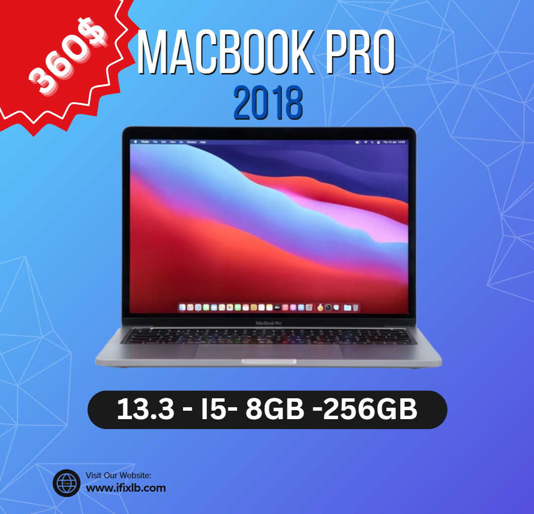 A1989 MACBOOK PRO 2018 13″ | I5 | 8 | 256GB (Pre-Owned)