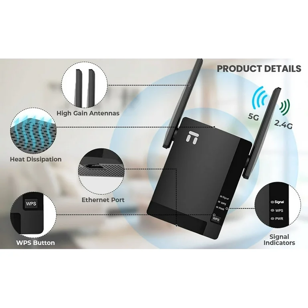 Netis AC1200 Dual-Band WiFi Range Extender