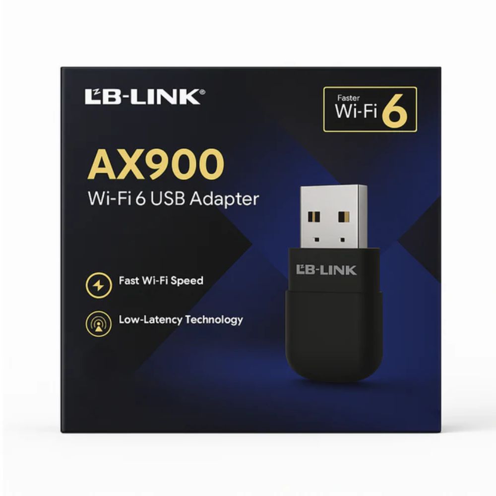 LB-LINK AX900 USB WiFi Adapter – WiFi 6 Dual Band | Up to 900Mbps