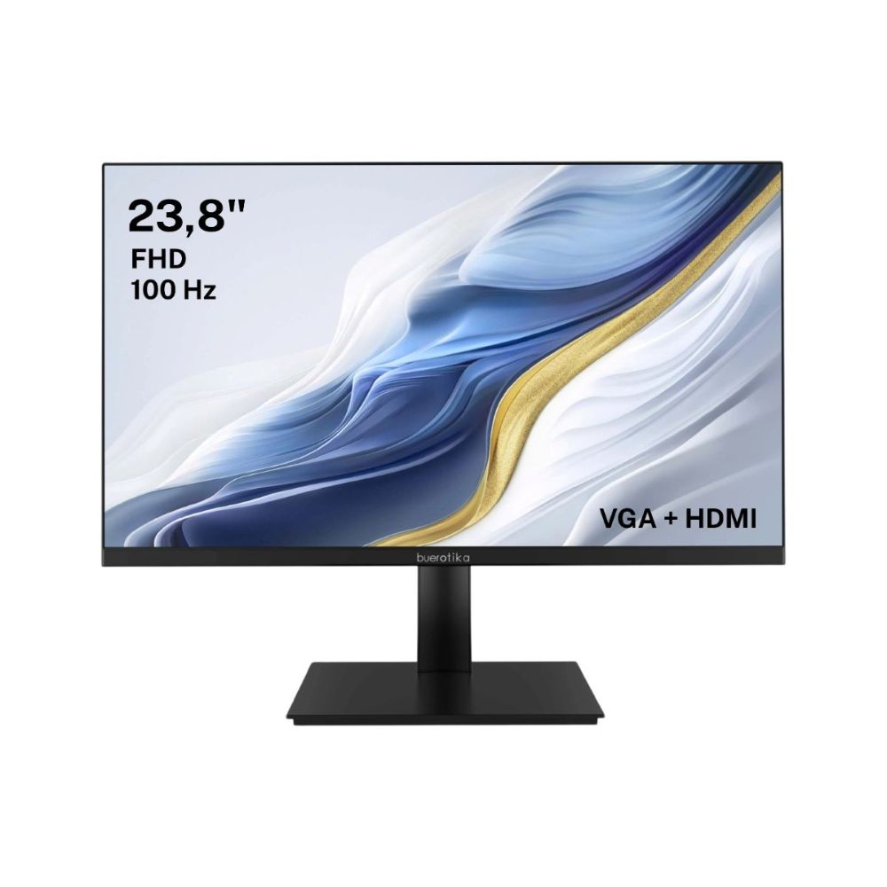 Buerotika B24M1 24” FHD IPS 100Hz Frameless Monitor