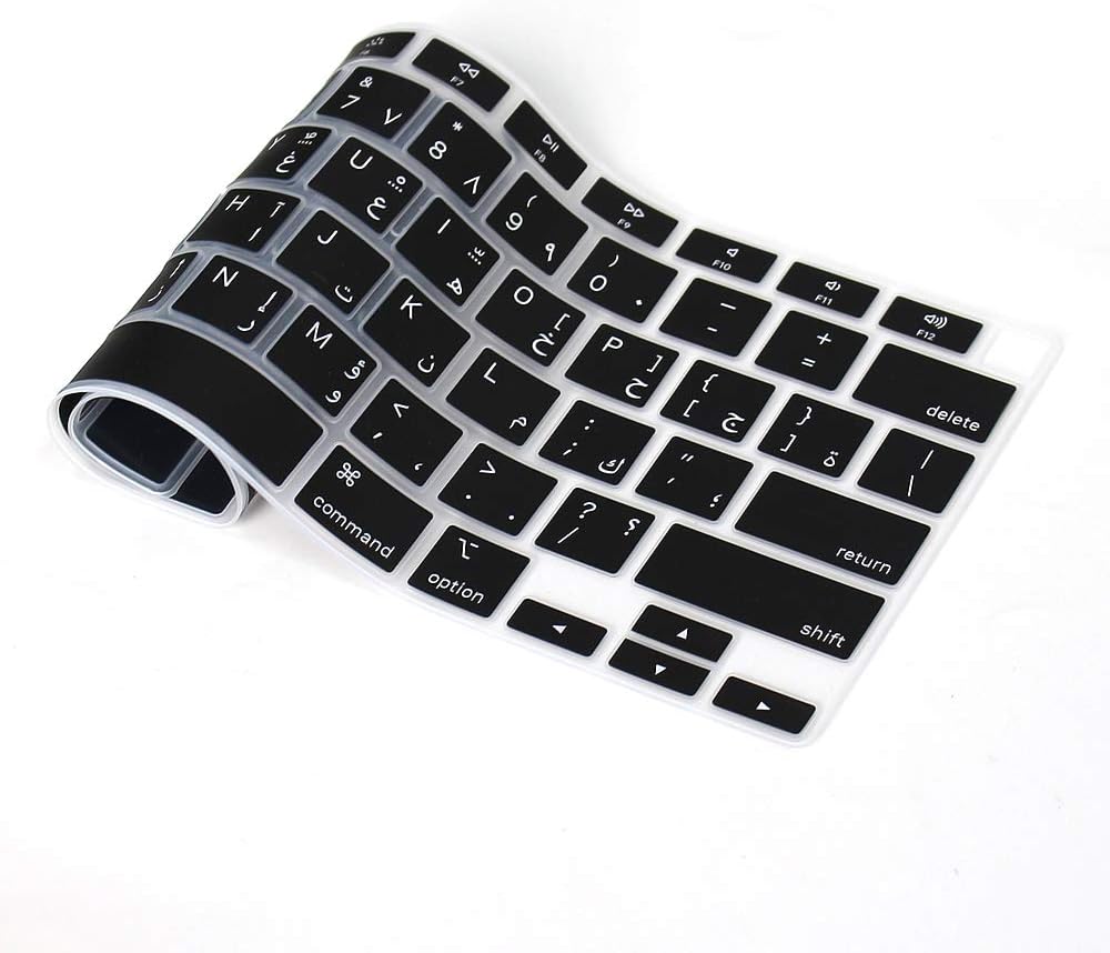Arabic Language Silicone Keyboard Cover for 2021 2020 MacBook Air 13 Inch
