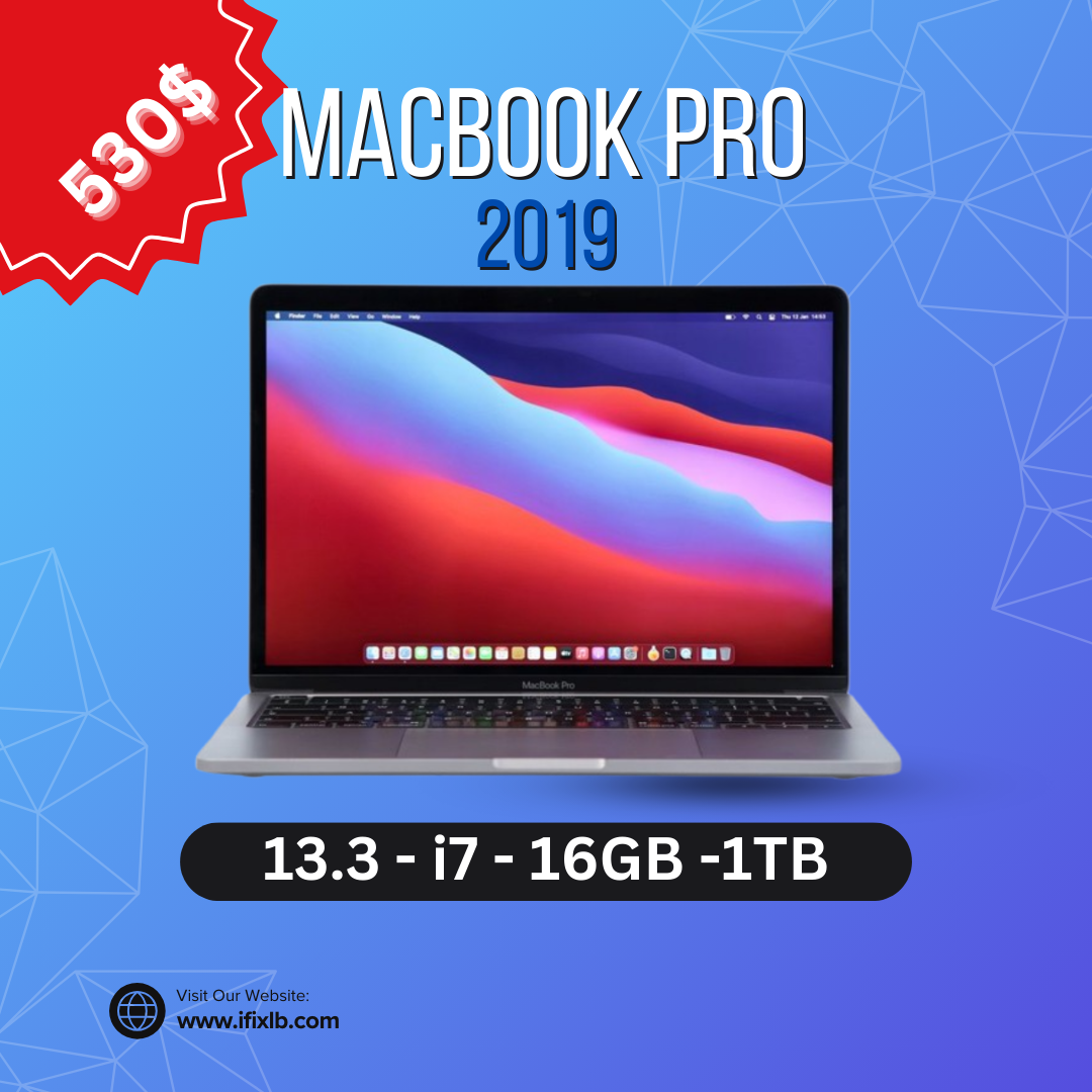 A1989 MACBOOK PRO 2019 13″ | I7 | 16 | 1TB (Pre-Owned)