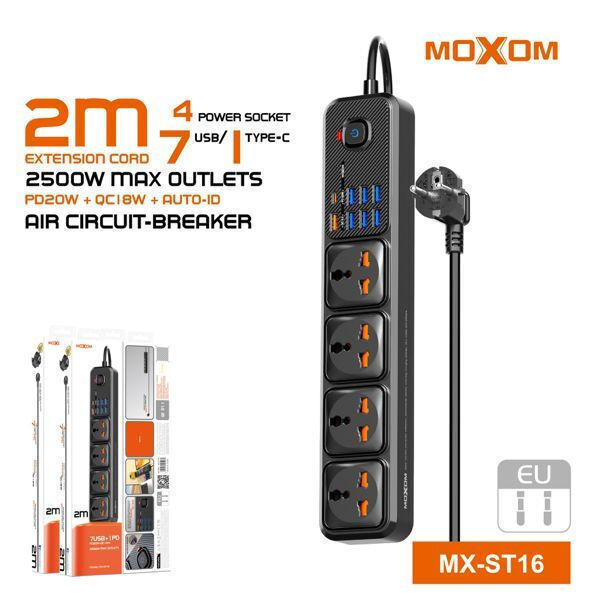 Moxom MX-ST16 12 IN 1 PD Power Strip