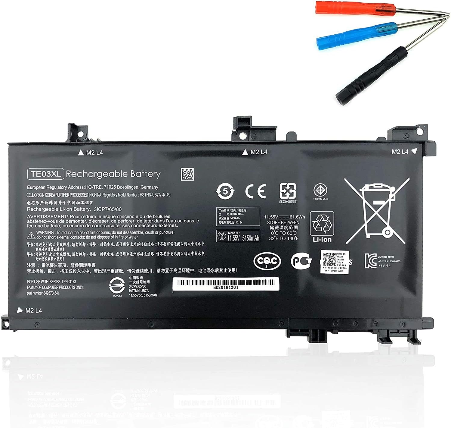 HP Battery TE03XL