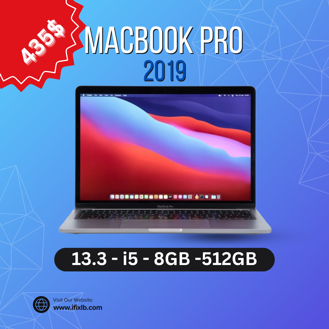 A1989 MACBOOK PRO 2019 13″ | I5 | 8 | 512GB (Pre-Owned)